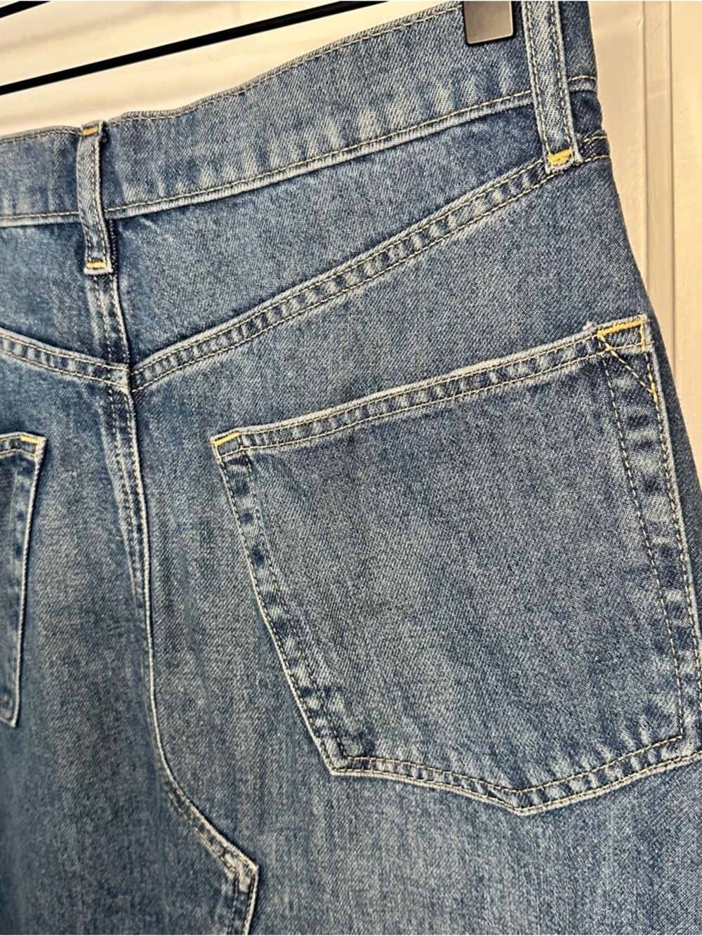 GAP Blue Denim Maxi Skirt with Front Slit - Picture 7 of 9